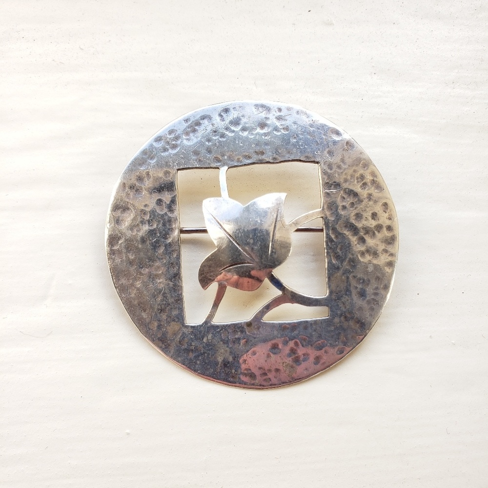 Vintage Handmade Leaf Pin